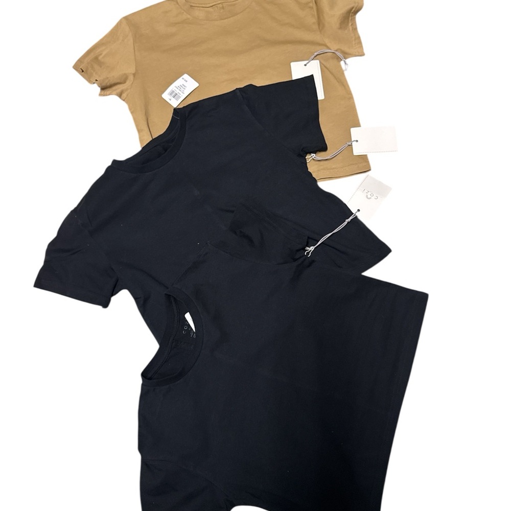 COZI three bundle Navy, Black and Tan T-Shirts Set size M